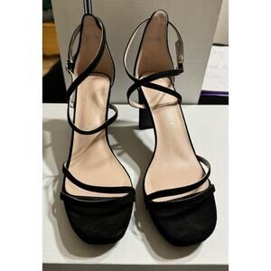 Chinese Laundry Taryn Block Heels‎ Womens Black Dress Sandals Size 9